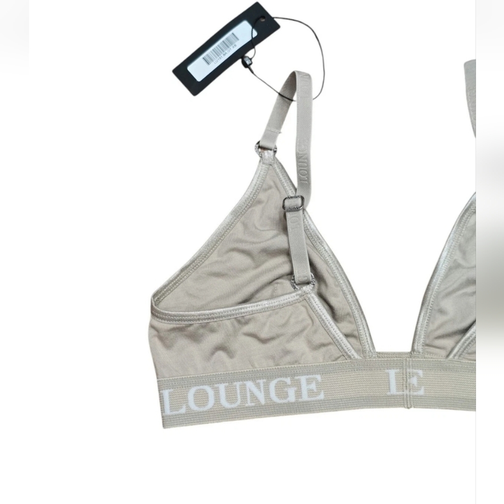 Lounge Women's Gray White Sports Bra Size XS NWT - Picture 8 of 10
